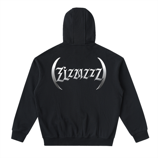 Drop-Shoulder Zip Up Hoodie