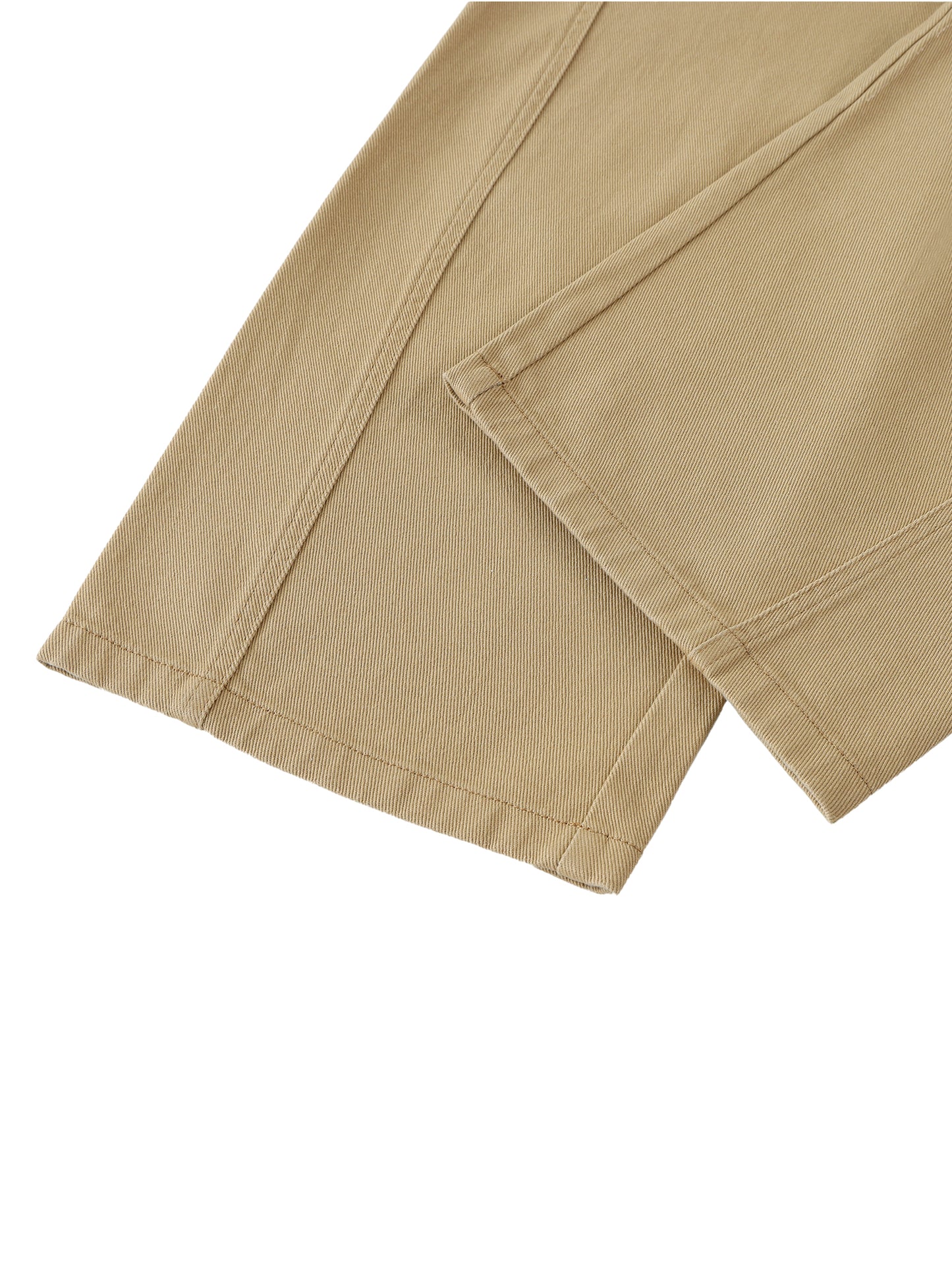 Belted Curved-Blade Pants